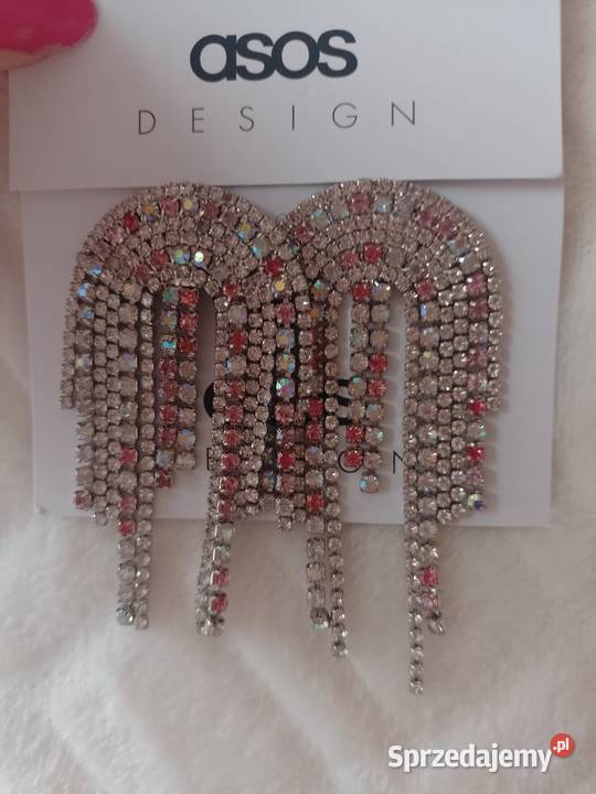 ASOS Ekskluzywne długie bogato zdobione kolczyki sprzedam