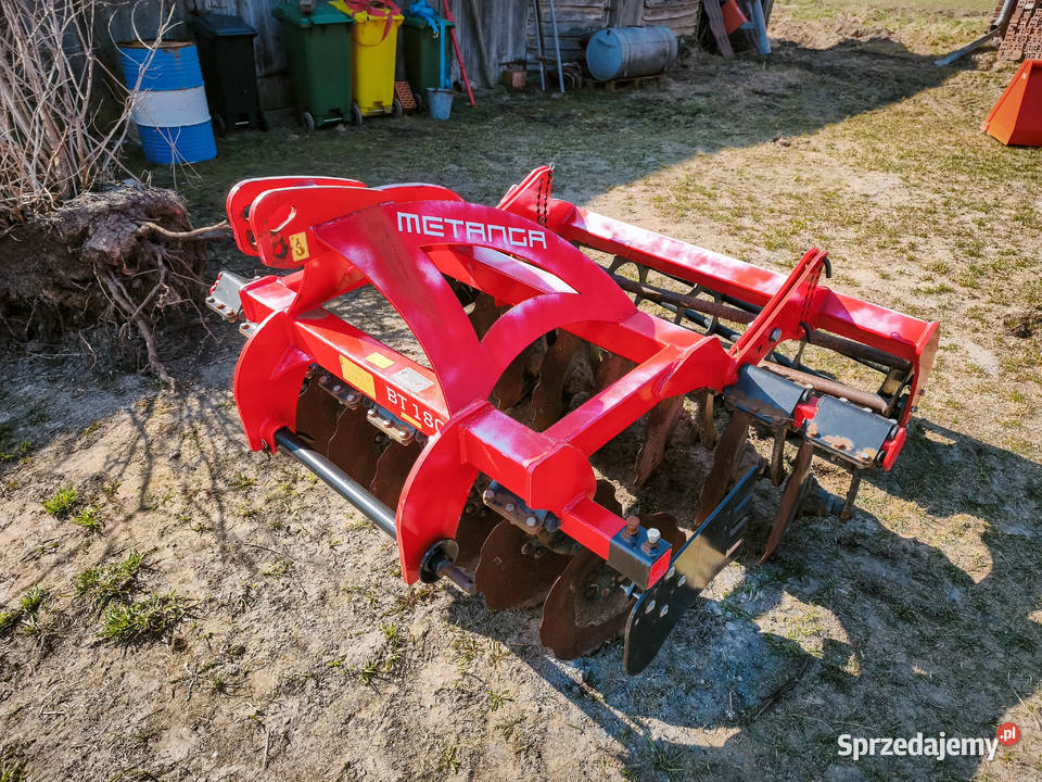 Brona talerzowa Metanga BT 180 18m Wał rurowy nieuszkodzony