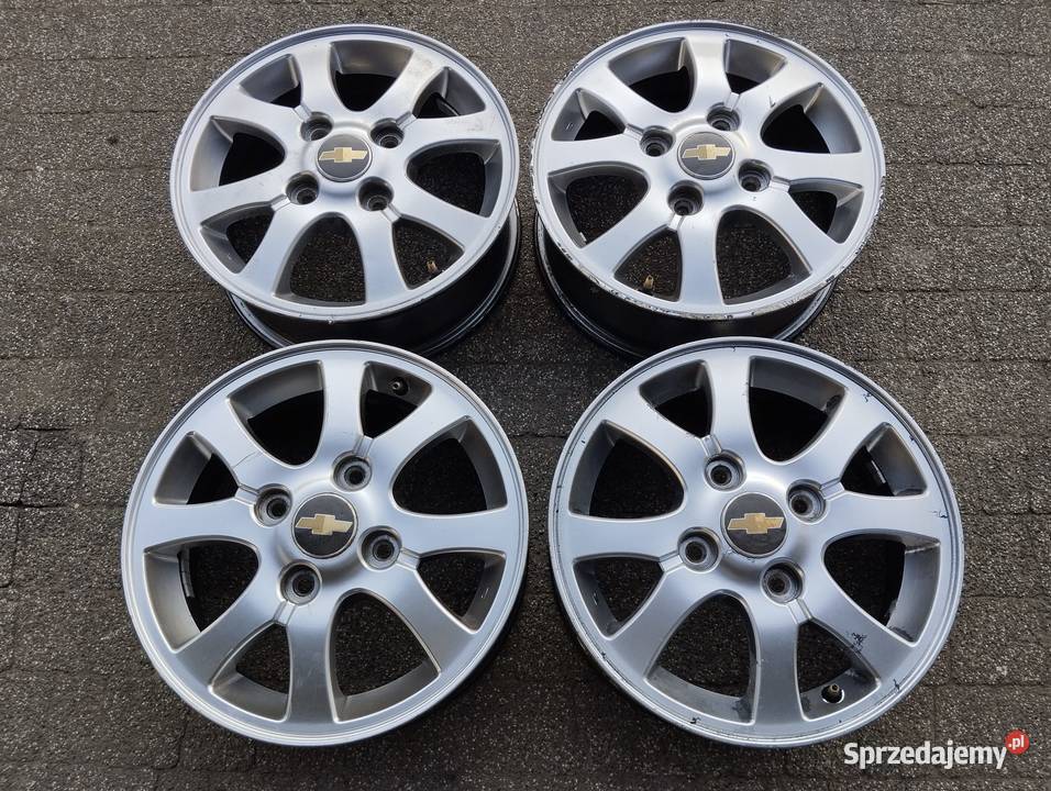 Felgi Chevrolet Daewoo 14 4x1143 5J ET49 Spark aluminiowe Motoryzacja Kamieniec