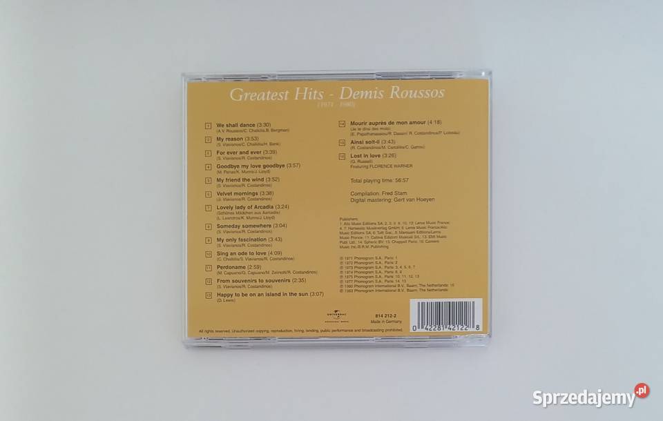 Płyta CD Demis Roussos