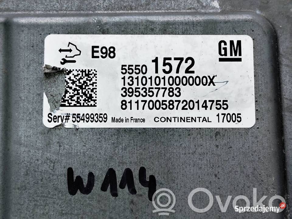 Opel Mokka X 16CDTI STEROWNIK KOMPUTER SILNIKA wielkopolskie