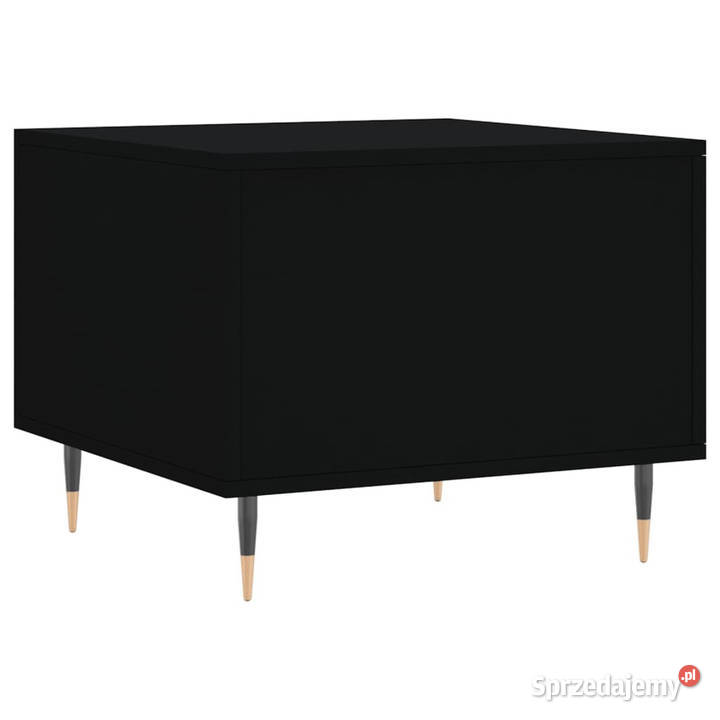 Stolik kawowy czarny 50x50x40 materiał Warszawa