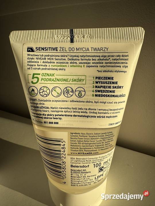 Nivea Men Sensitive zestaw Pianka do golenia żel Dla mężczyzn wielkopolskie Poznań