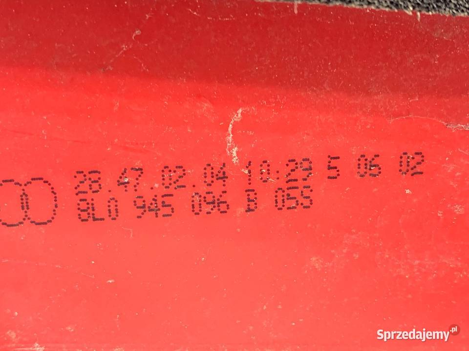 LAMPA PRAWY TYŁ AUDI A3 8L 8L0945096B Hatchback