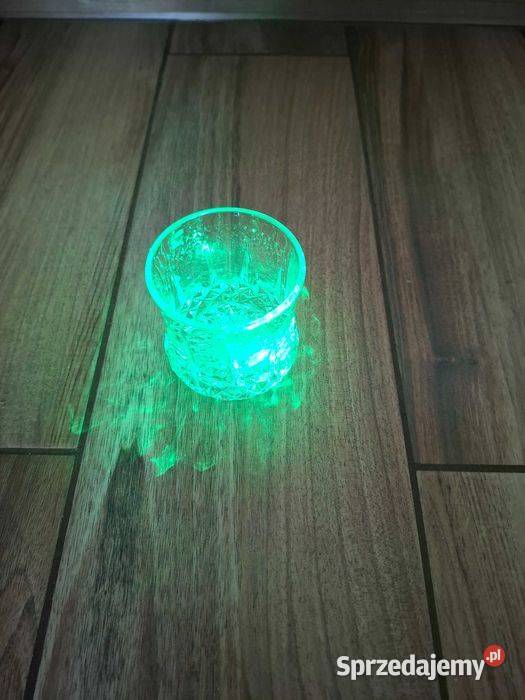 Kubek LED zmieniający kolor przezroczysty kujawsko-pomorskie Wąbrzeźno