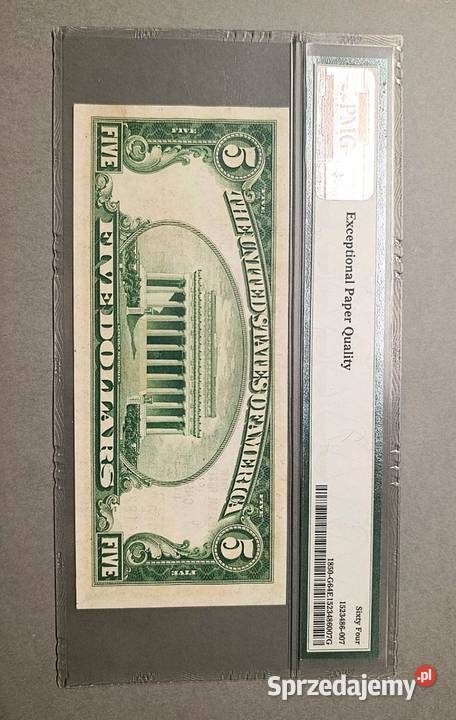 USA 5 Dolarów 1929 r Chicago PMG 64 EPQ Węgorzewo sprzedam