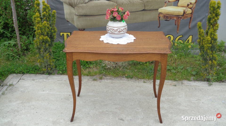 stolik ludwikowski z giętymi nogami Mielnica Duża