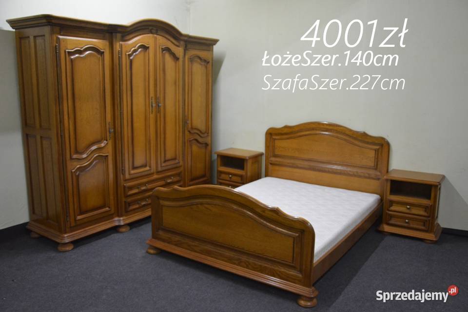 Piękna Sypialnia Dębowa Meble do sypialni Pszczyna