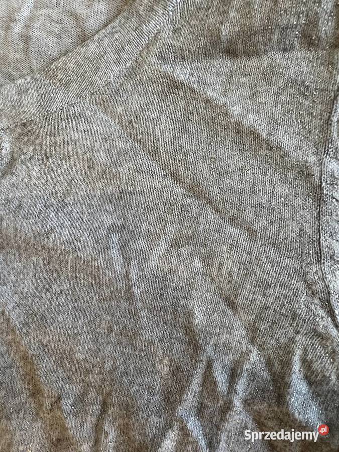 Sweter kardigan szary zapinany na guziki