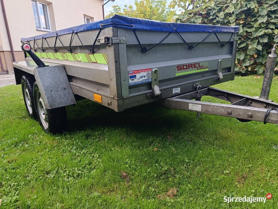 Przyczepka dwuosiowa Sorel rustiqe Przyczepy i naczepy Konstancin-Jeziorna