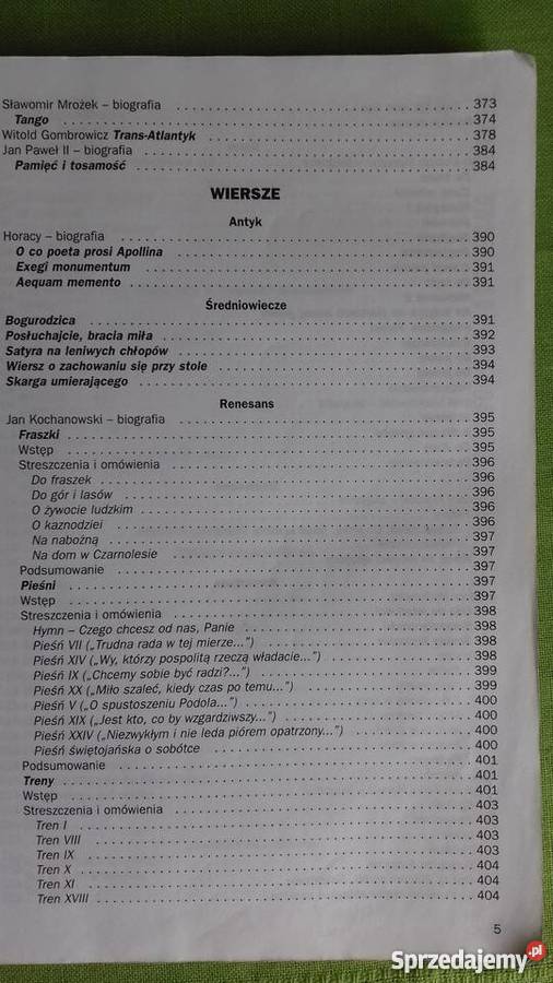 Opracowania lektur i wierszy Małkinia Górna