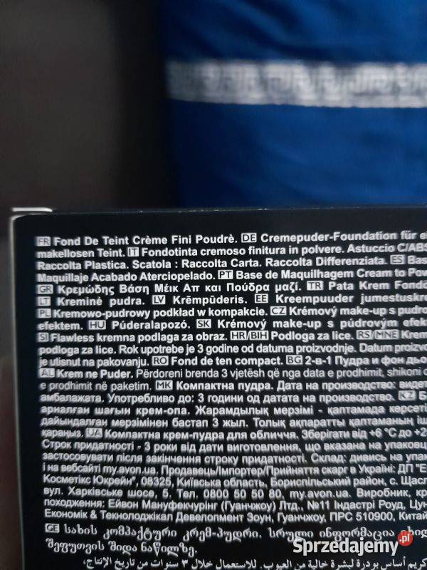Kremowo pudrowy podkład w kompakcie Avon śląskie Siewierz sprzedam