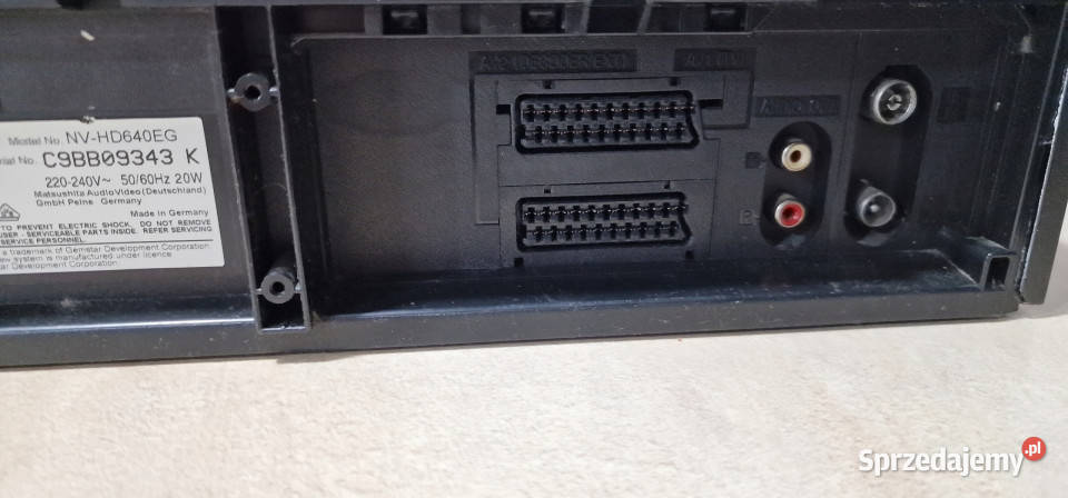 Video magnetowid Panasonic NVHD640 VHS NV HD 640 Międzychód sprzedam
