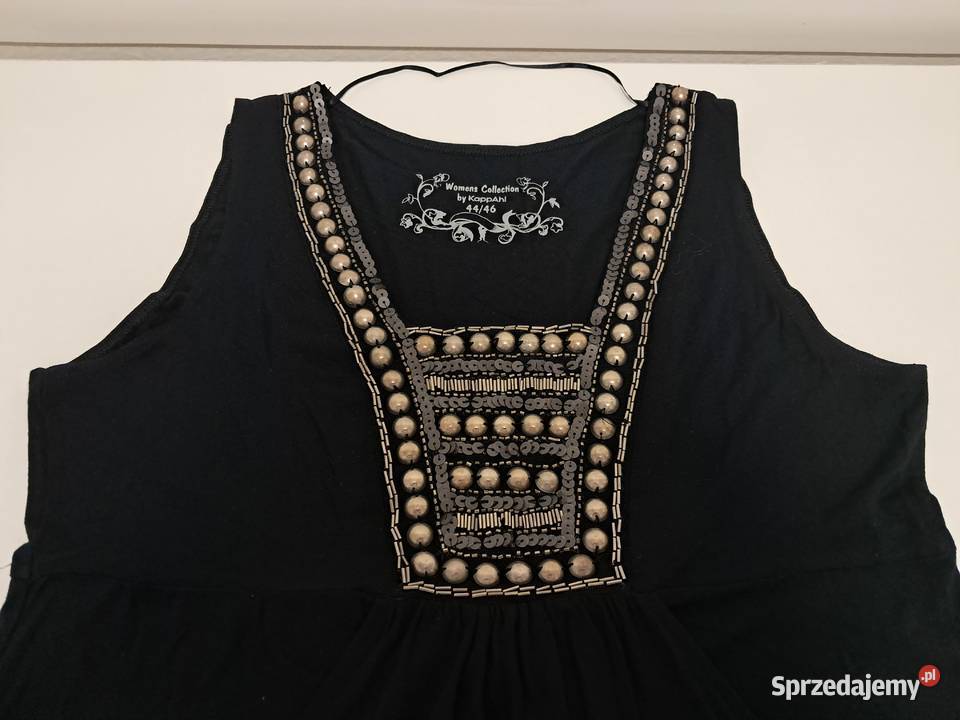 Sukienka tunika czarna krótka Womens Collection czarny Kraków