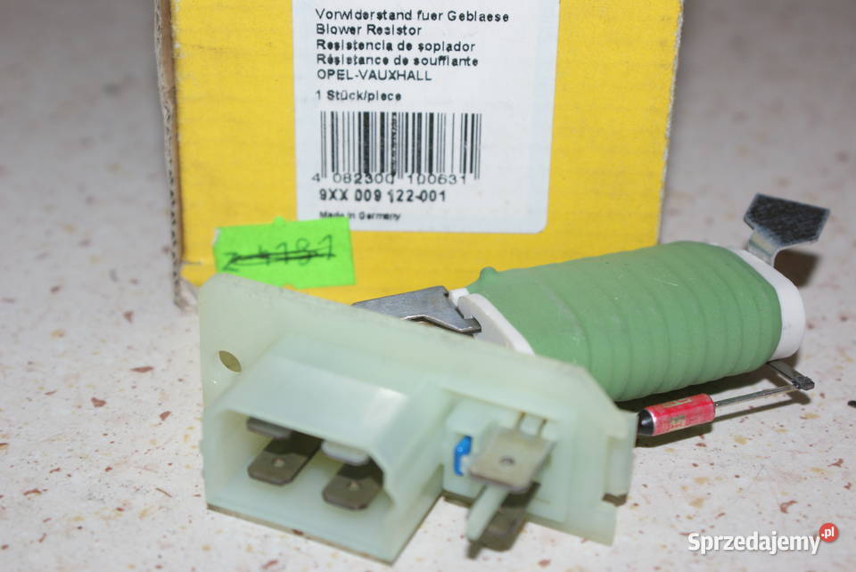 9XX 009 122021 HELLA Opornik wentylator osobowe Części samochodowe