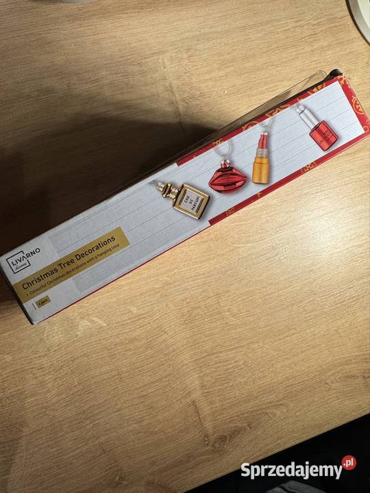 Zestaw 4 bombek choinkowych Szkło 4 ozdoby Boże Narodzenie