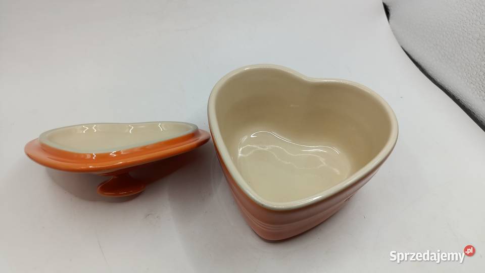 Ceramiczne naczynie do zapiekania serce Zamość