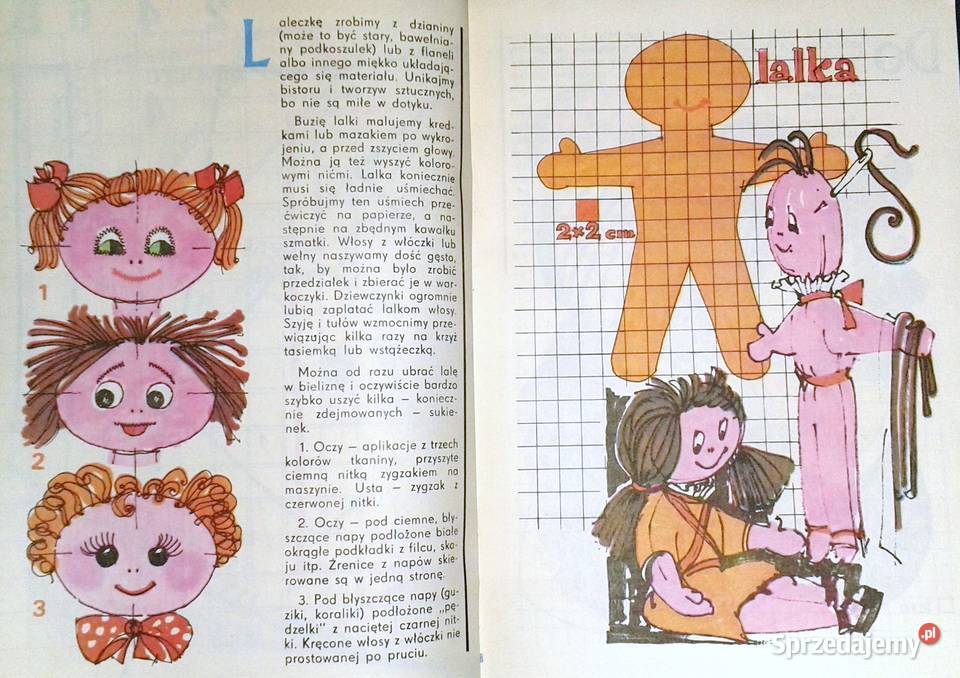 Lalki gwiazdki pisanki Janicka Małgorzata Alina miękka Chełm