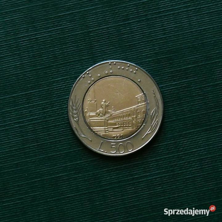WŁOCHY 500 lirów 1991r Gliwice