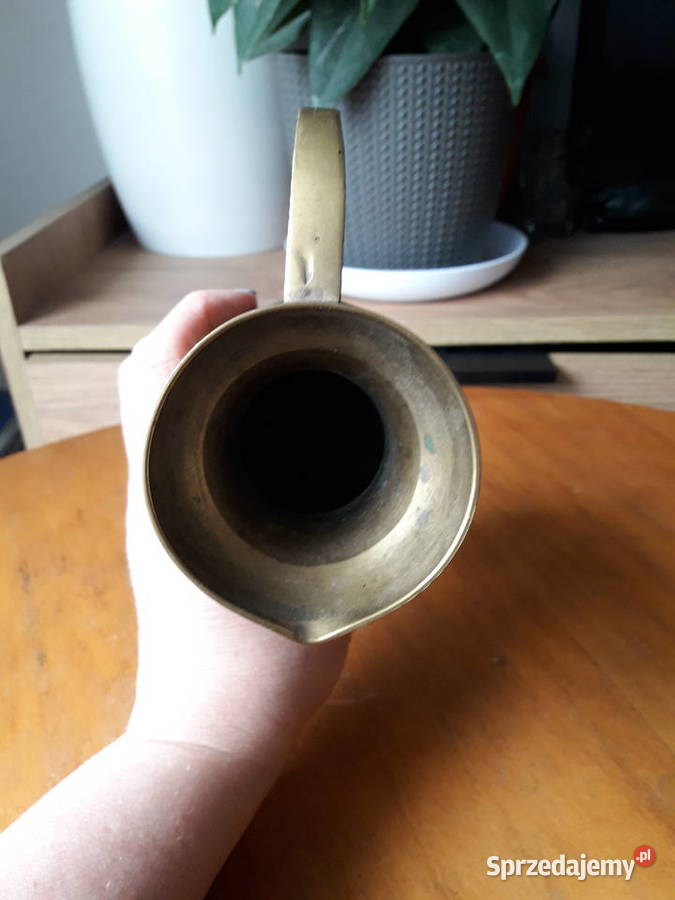 Stary dzbanek mosiądz Vintage Antyki Gdynia