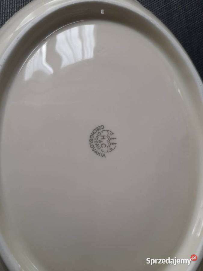Porcelanowy półmisek HC Chodau Czechoslovakia Koło