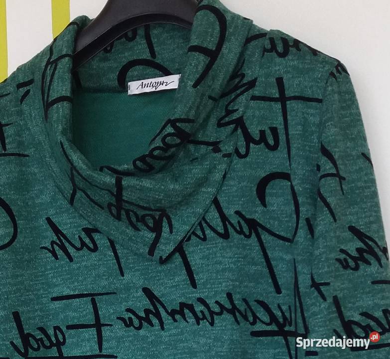 XL4850 Nowa zielonoszara tunika Antom szary/srebrny Bluzki i koszule Gliwice sprzedam