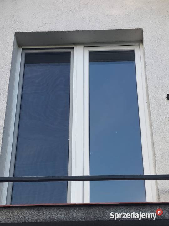 Okno drzwi balkonowe dwuskrzydłowe z moskitierą Korzeniów sprzedam