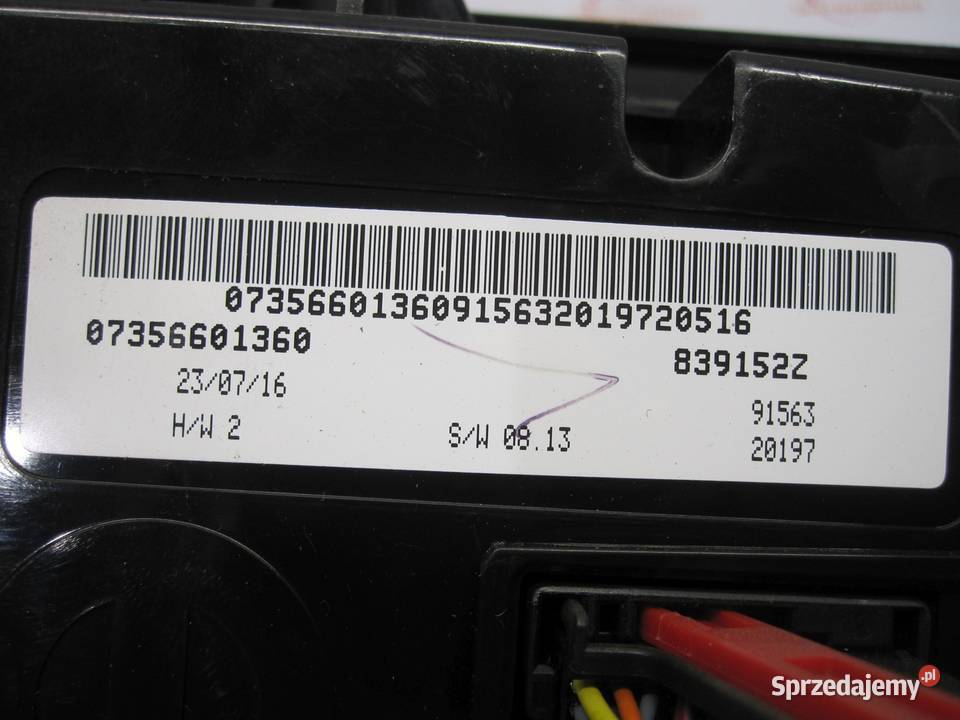 FIAT TIPO II 16r panel klimatyzacji 07356601360 osobowe Kielce