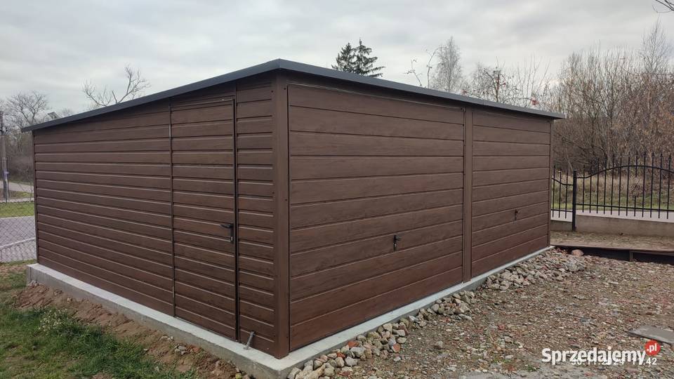 Garaż MOCNY PREMIUM 6x6 ORZECH PROMOCJA CAŁA zachodniopomorskie Szczecin