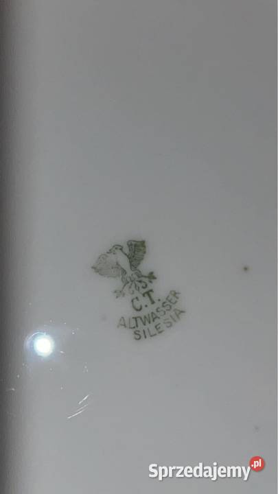 Patera secesyjna Biała porcelana Bez sygnatury Gdańsk