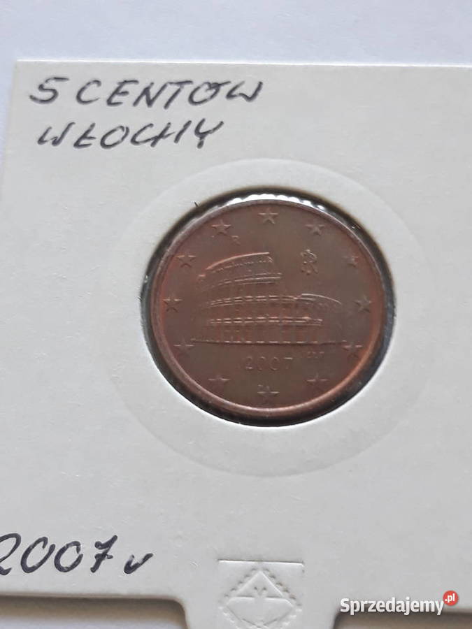 5 Eurocentów Włochy 2007 r Konin