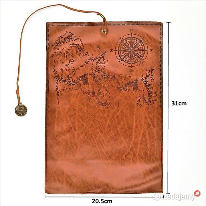 Piórnik szkolny zwijany skórzany mapa Zawiercie