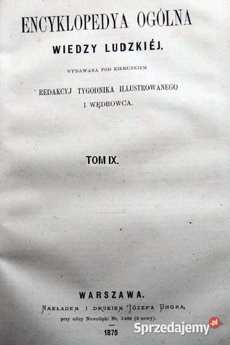 Encyklopedya Ogólna Wiedzy Ludzkiej tom IX