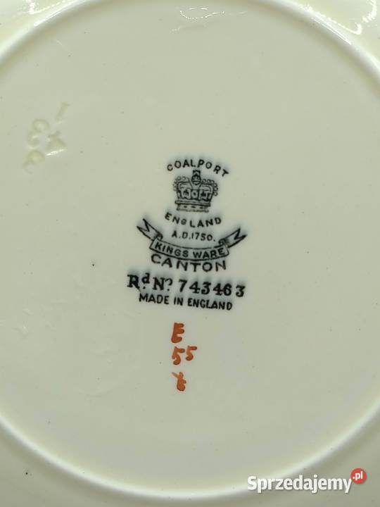 Talerz Coalport Canton Kings Ware Zamość