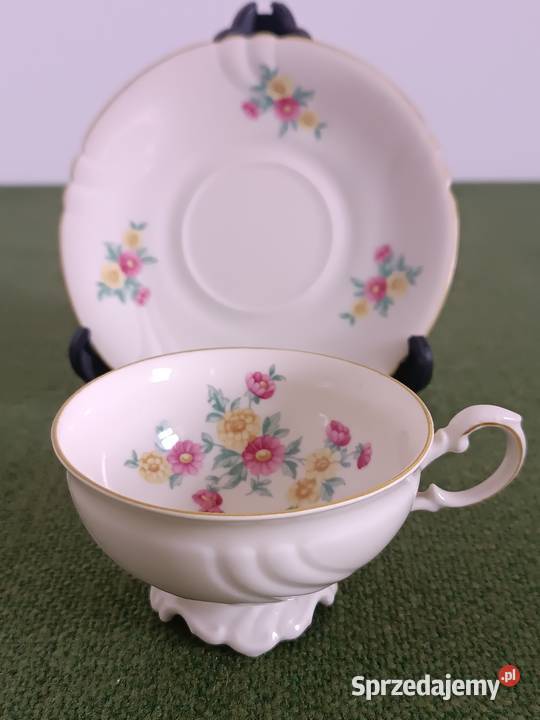 Mała filiżanka porcelanowa Volkstedt Elfenbein Porcelana i szkło Gorlice