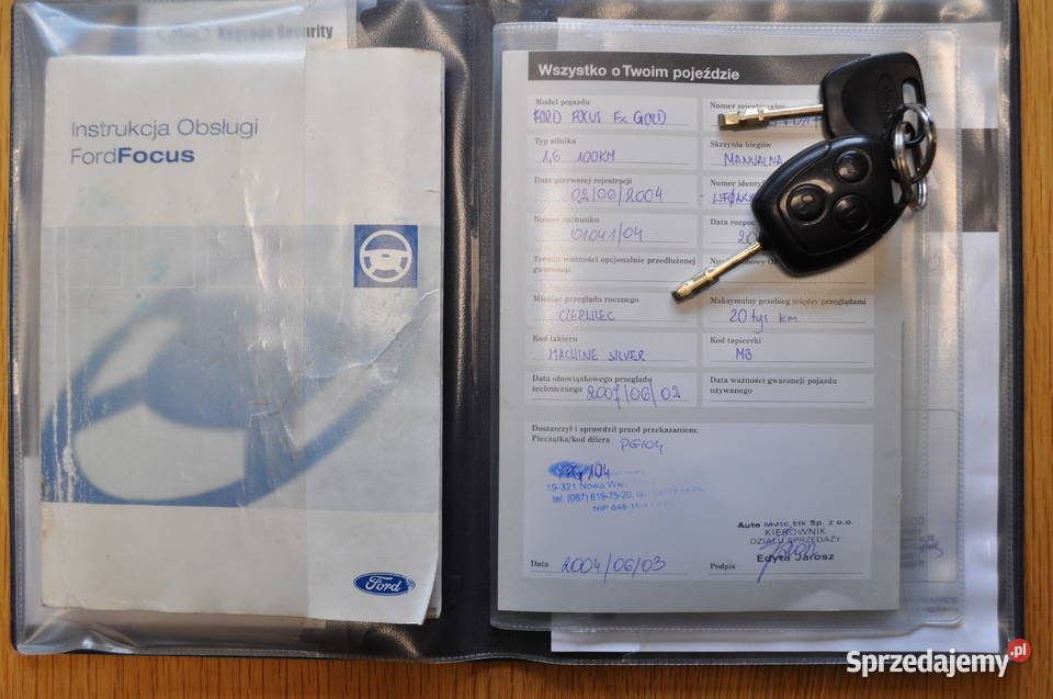 Ford Focus 2004 16 fx manualna Olsztyn