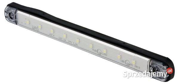 Lampa obrysowa LED prostokątna 1224V biała Kamionna