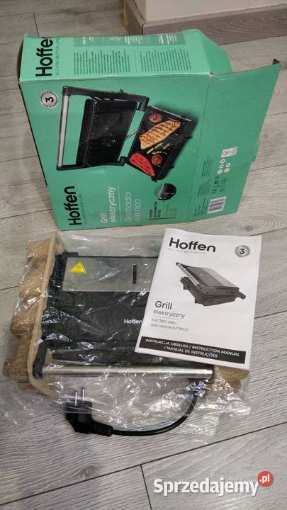 Grill elektryczny Hoffen SG5125 1000 W wielkopolskie Nowy Tomyśl sprzedam