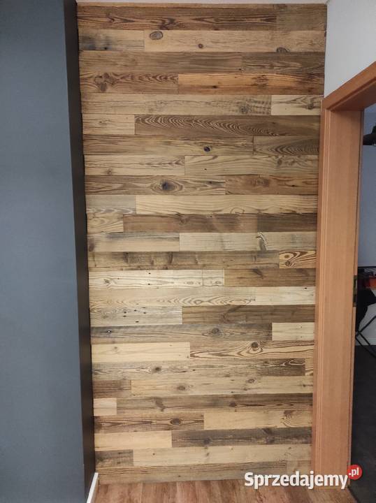 Stare drewno deski na ścianę z rozbiórki stodoły Kielce