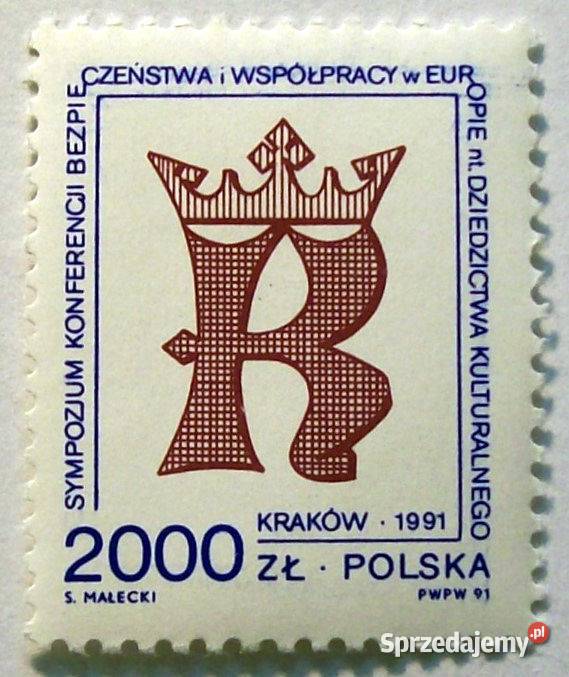 Znaczki polskie 1991 Fi 3185 z błędem B 2 Filatelistyka Leźnica Wielka-Osiedle sprzedam