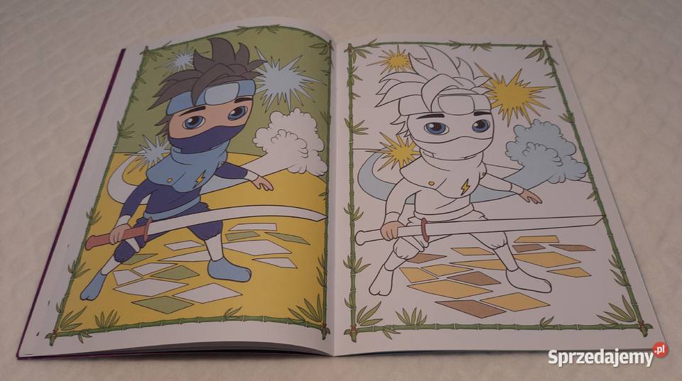 Animated colouring book Ninja friends Książki i Podręczniki śląskie Czeladź