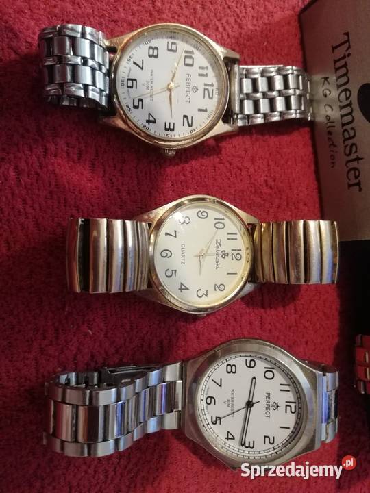 Zegarki męskie metaloweanalogowe zestaw 5 sztuk mazowieckie Warszawa