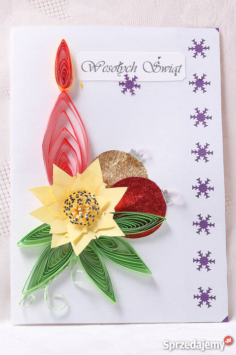 Kartki świąteczne ręcznie robione metodą Kielce