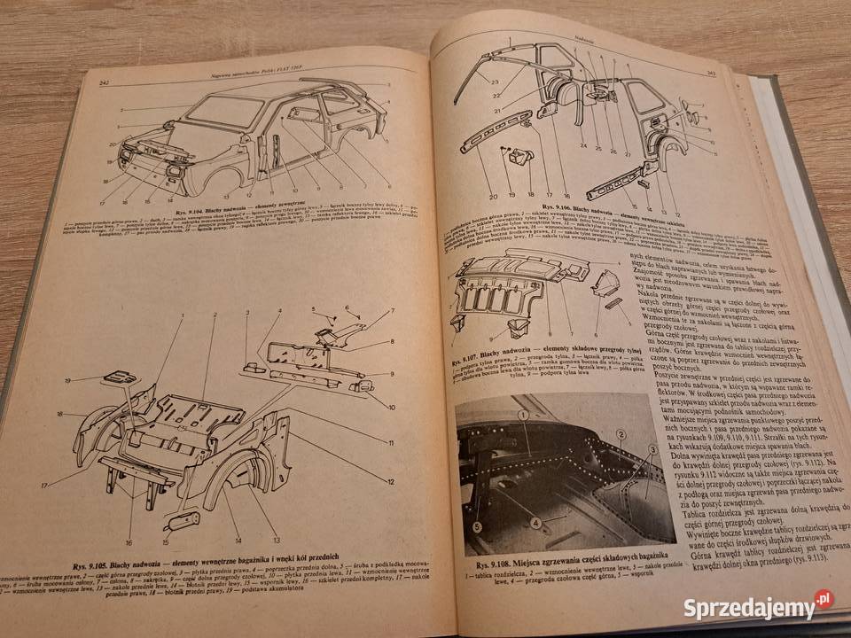 Książka obsługi i naprawy Fiat125p 126p Leszno