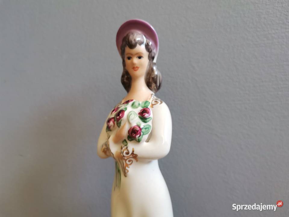 Stara figurka porcelanowa Dama z Kwiatami Katowice sprzedam