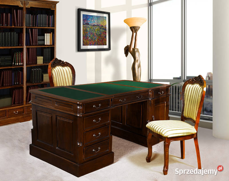 Nowe biurko angielskie 180 gabinet dwustronne