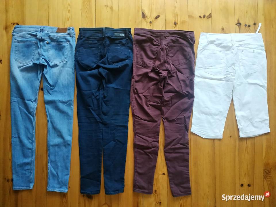 Spodnie jeansowe 36 damskie 20par2koszule czarny Konin