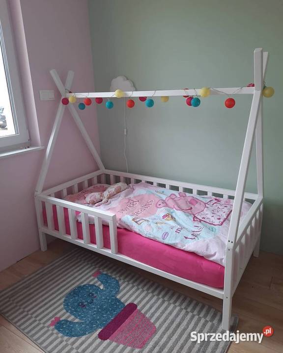 Łóżko TIPI pod materac 160x80 w stylu Gorlice