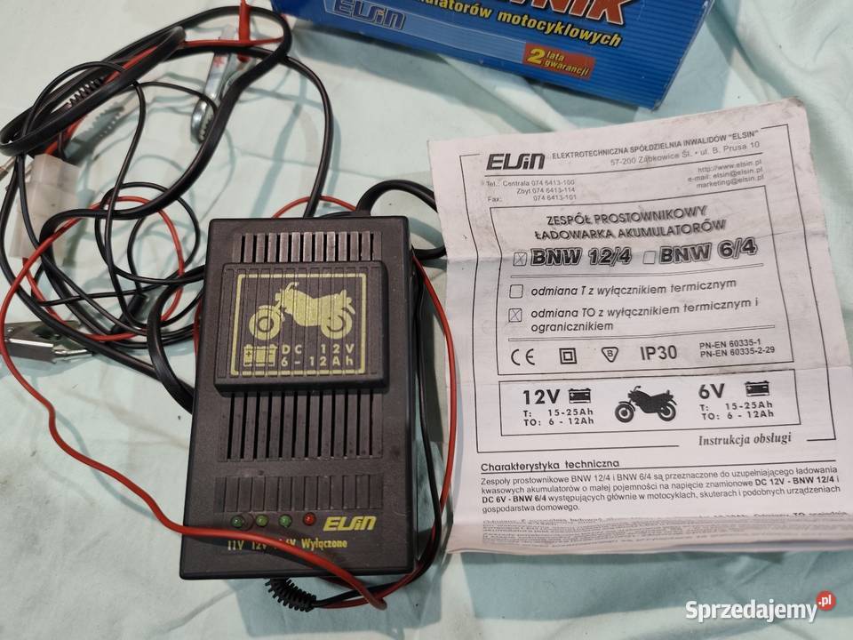 Prostownik do ładowania akumulatora motocykla śląskie Pszczyna