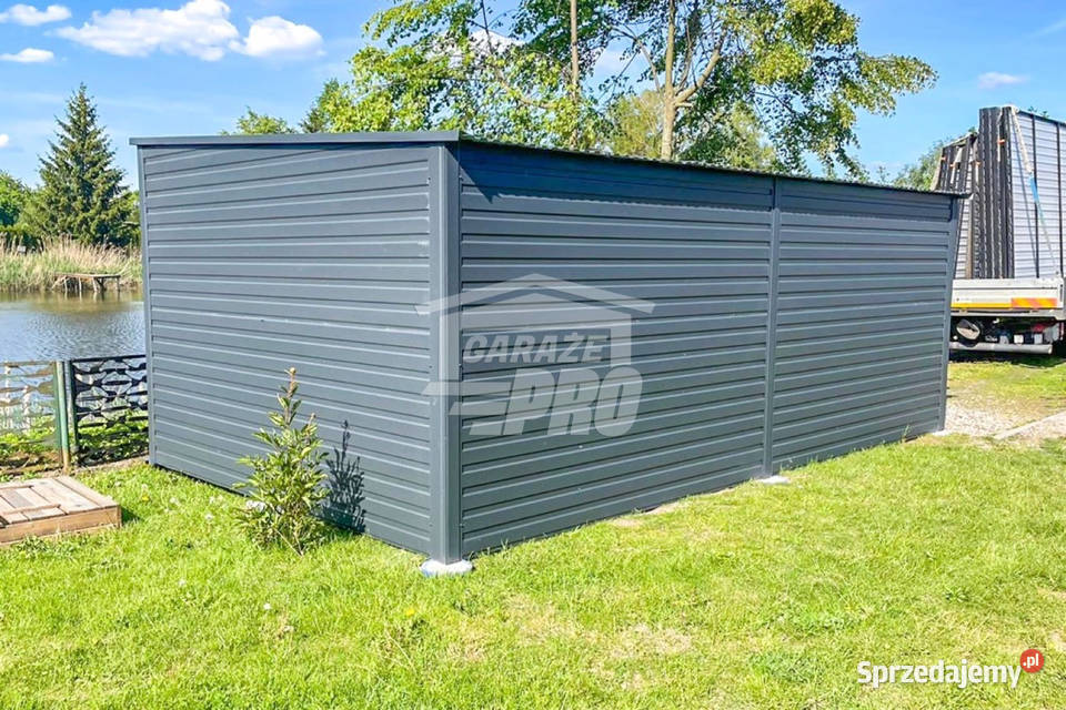 Garaż Blaszany 4x6m Brama Uchylna Drzwi Bełchatów